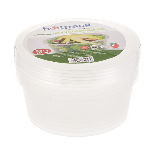 HOTPACK M/W ROUND CONTAINER 250CC