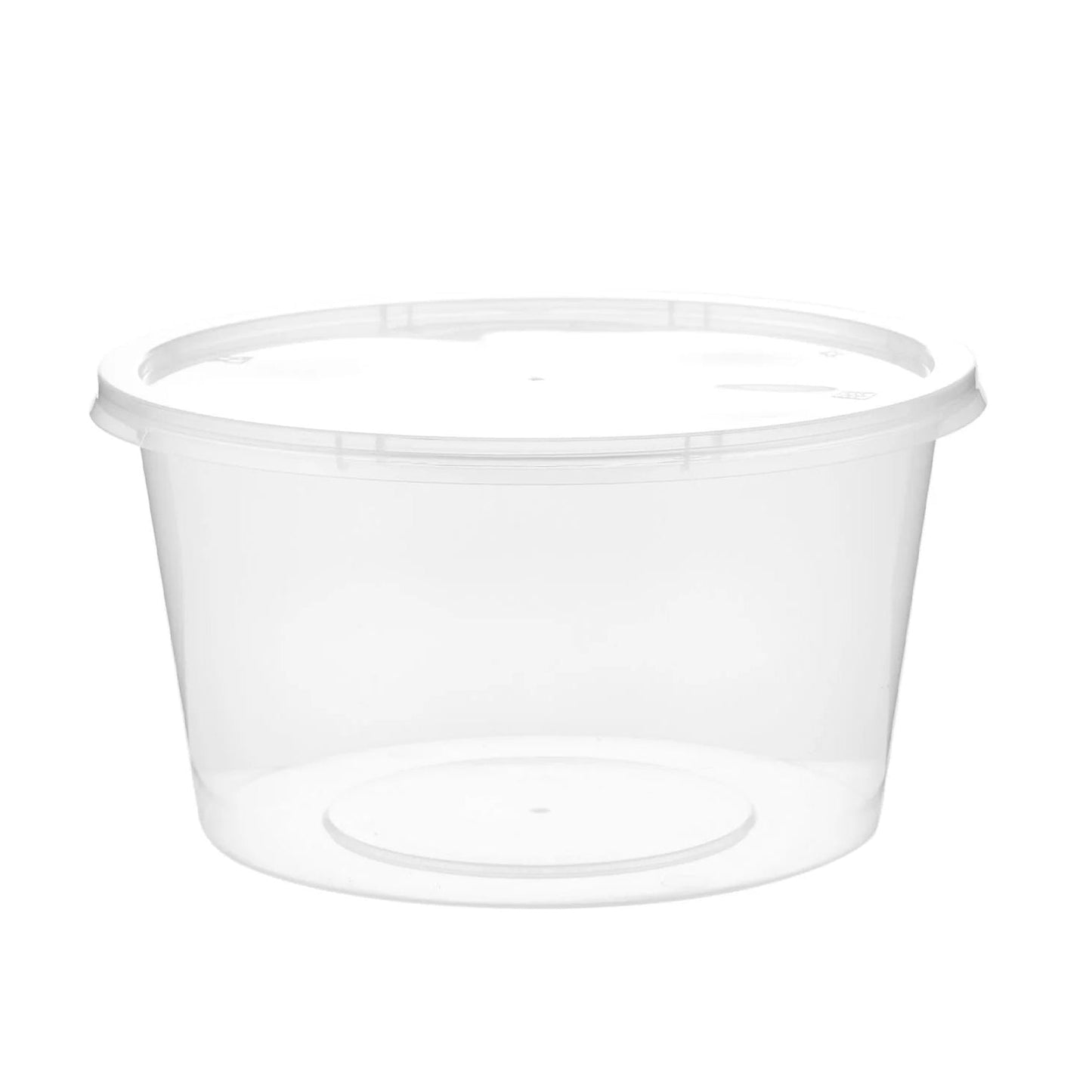 Hotpack Round Microwavable Container 450 ML Base with Lid 5 Pieces