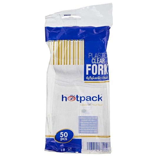 HOTPACK CLEAR FORK 50PCS