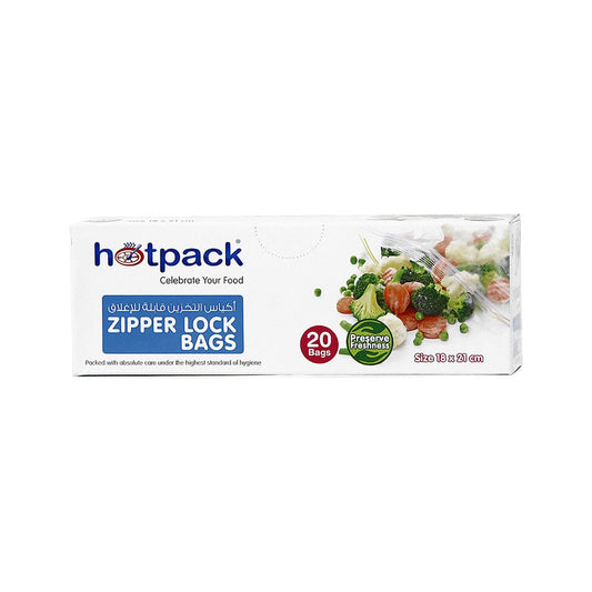 HOTPACK ZIPPER LOCK BAG 18X21
