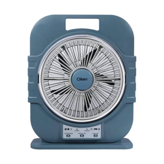 CLICK-ON RECHARGEABLE FAN 12INCH