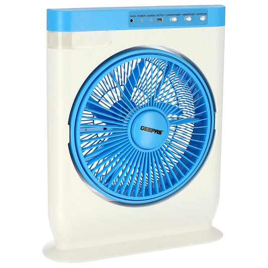 GEEPAS RECHARGEABLE BOX FAN 12INCH
