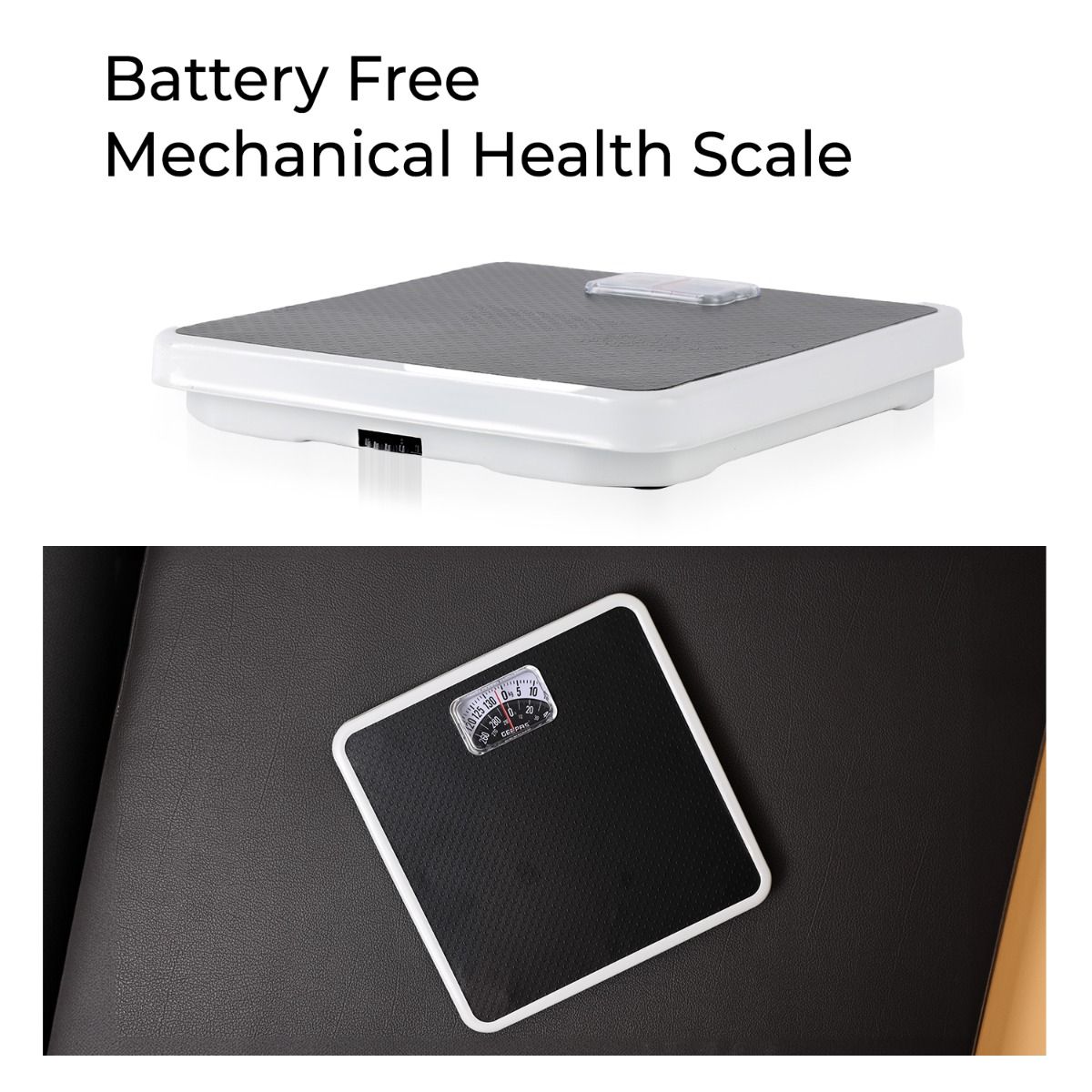 Geepas Weighing Scale - Analogue Manual Mechanical Weighing Machine for Human Body weight machine