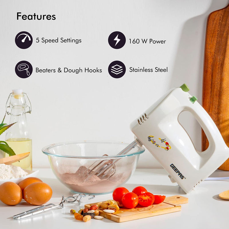 GEEPAS 5 SPEED HAND MIXER