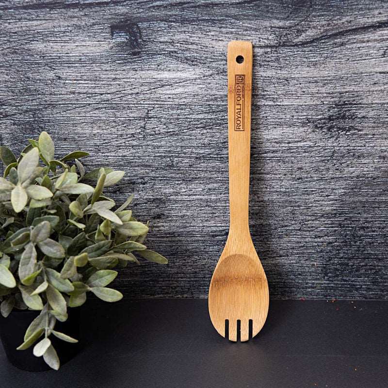 Royalford Bamboo Spaghetti Server, Multi-Colour, RF5114