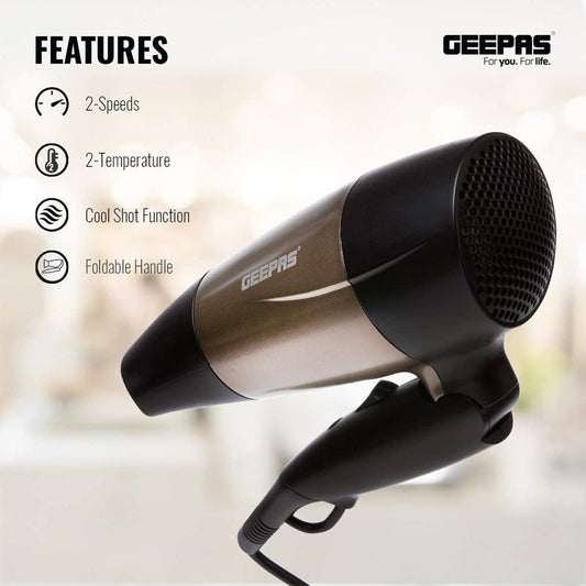 GH8642 GEEPAS MINI HAIR DRYER