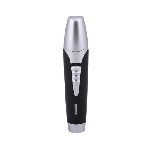 Geepas GNT8651 Nose & Ear Trimmer - Professional 2 in 1 Eyebrow & Facial Hair Trimmer for Men |Cleaning Brush - Electric Nostril Nasal Hair Painless Clipper