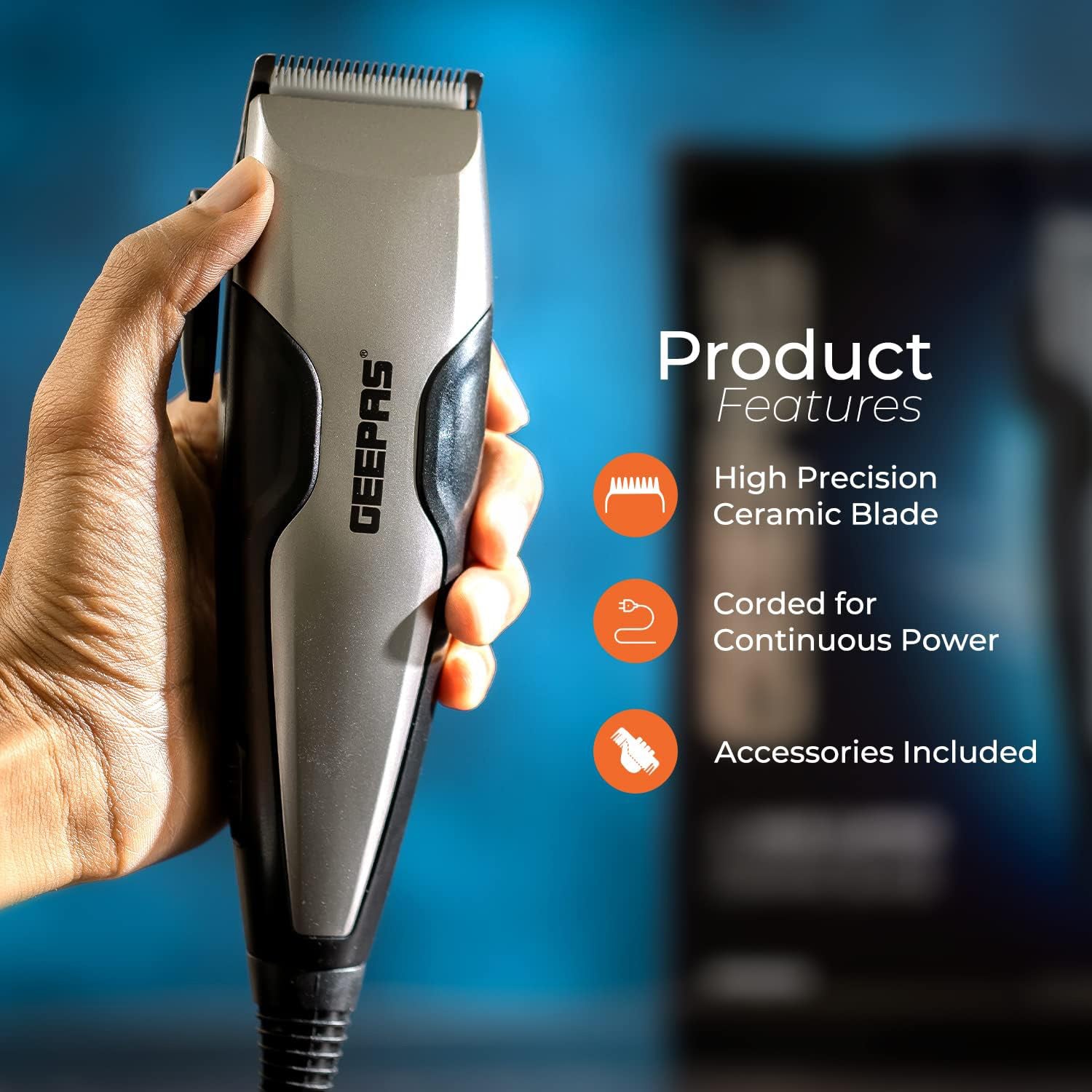 Geepas Ac Hair Clipper Gtr8654 Is A Personal Care Equipment