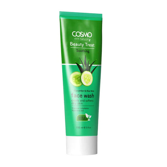 COSMO BEAUTY TREAT SOOTHING - CUCUMBER & ALOE VERA FACE WASH 150ML