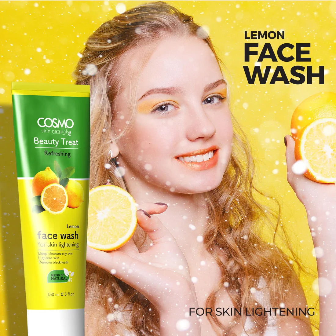 COSMO BEAUTY TREAT REFRESHING - LEMON FACE WASH 150ML