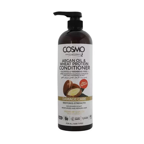 Cosmo Hair Naturals Damage Care Hair Conditioner With Argan Oil And Wheat Protein- 1000ml