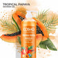 COSMO Temptation Tropical Papaya Gel Douche Shower Gel 1000ml, With Papaya Extract, Helps to Cleanse the Skin and Improves Skin Tone, Shower Gel for Daily Use, For Men and Women