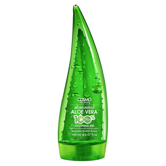 Cosmo Skin Naturals - 100% Pure Aloe Vera Soothing Gel 165ml, Green - for Moisturize, Soothe, Protect, Skincare, Facecare