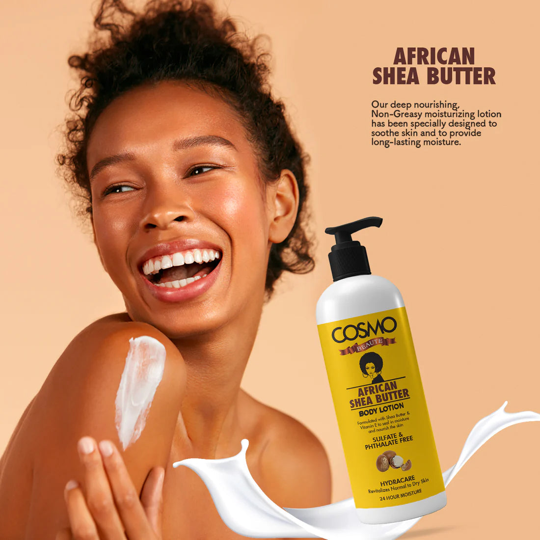 COSMO AFRICAN SHEA BUTTER BODY LOTION 1000ML