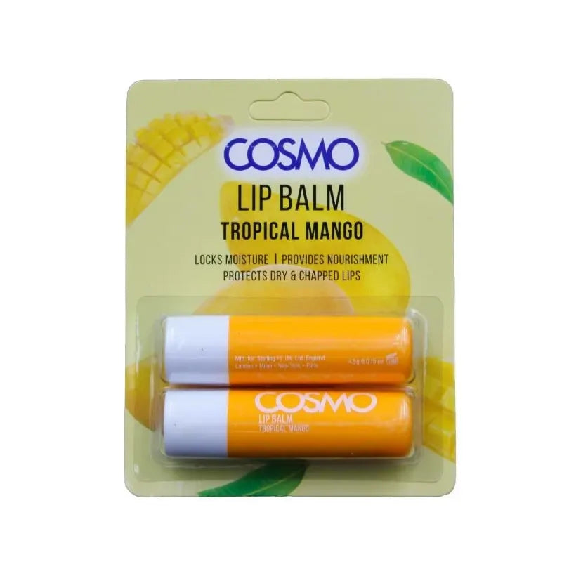 Cosmo Lip Balm Soothing Tropical Mango 2 x 4.5g