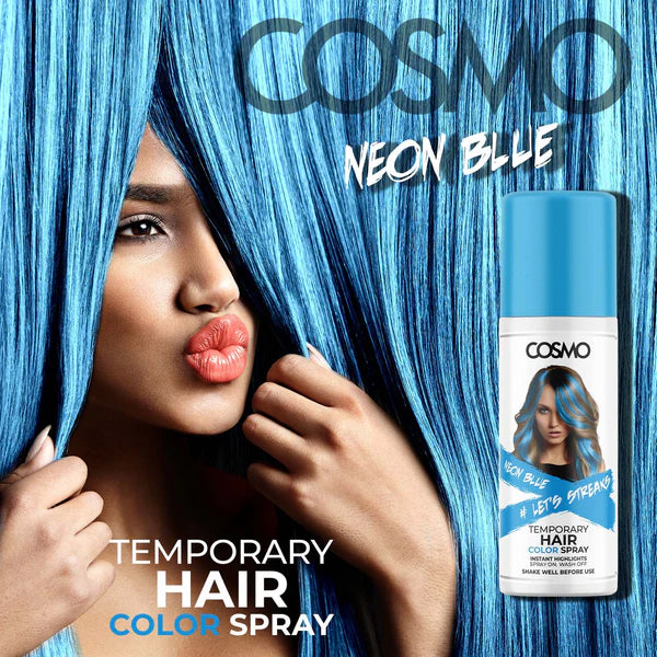TEMPORARY HAIR COLOUR SPRAY - BLUE - 100 ml
