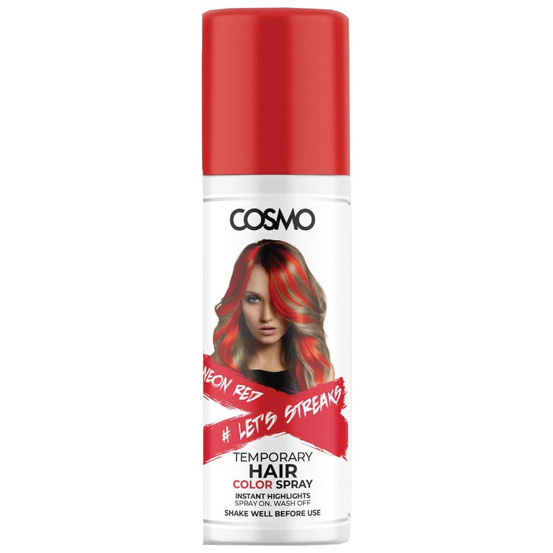 TEMPORARY HAIR COLOUR SPRAY - RED - 100 ml