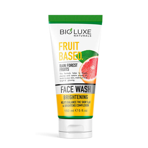 Bioluxe Naturals Fruit Based Face Wash 150ml, Rain Forest Fruits, Helps Balance the Skin's Ph & Brightens Complexion