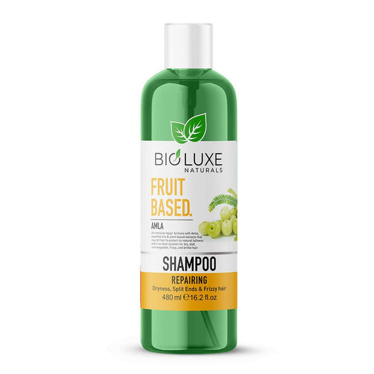 Bioluxe Naturals Fruit Based Hair Shampoo 480ml, Amla, Repairing, Hair Care