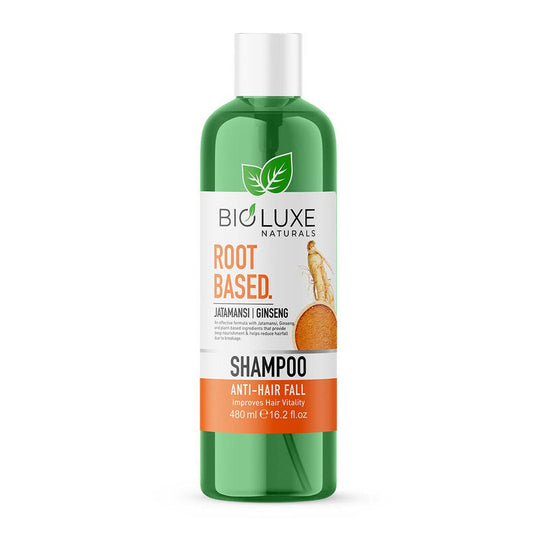Bioluxe Naturals Root Based Hair Shampoo 480ml, Jatamanasi+ Ginseng, Anti Hair Fall, Hair Care