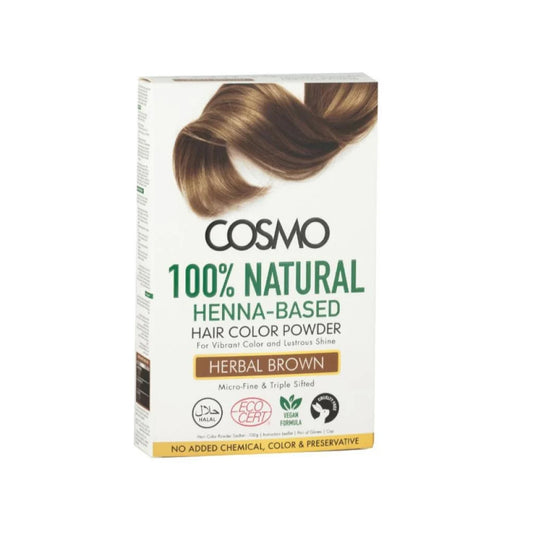 Cosmo 100% Natural Henna Powder, Herbal Brown