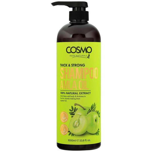 Cosmo Thick & Strong Amla Oil Shampoo 1000ml, 33.8 fl.oz, For Men and Women, Shampoos, Paraben Free, Sulfate Free, Hair Care, Health and Beauty, For Daily Use