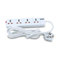 Geepas [GES58012] 4 WAY EXTENSION SOCKET