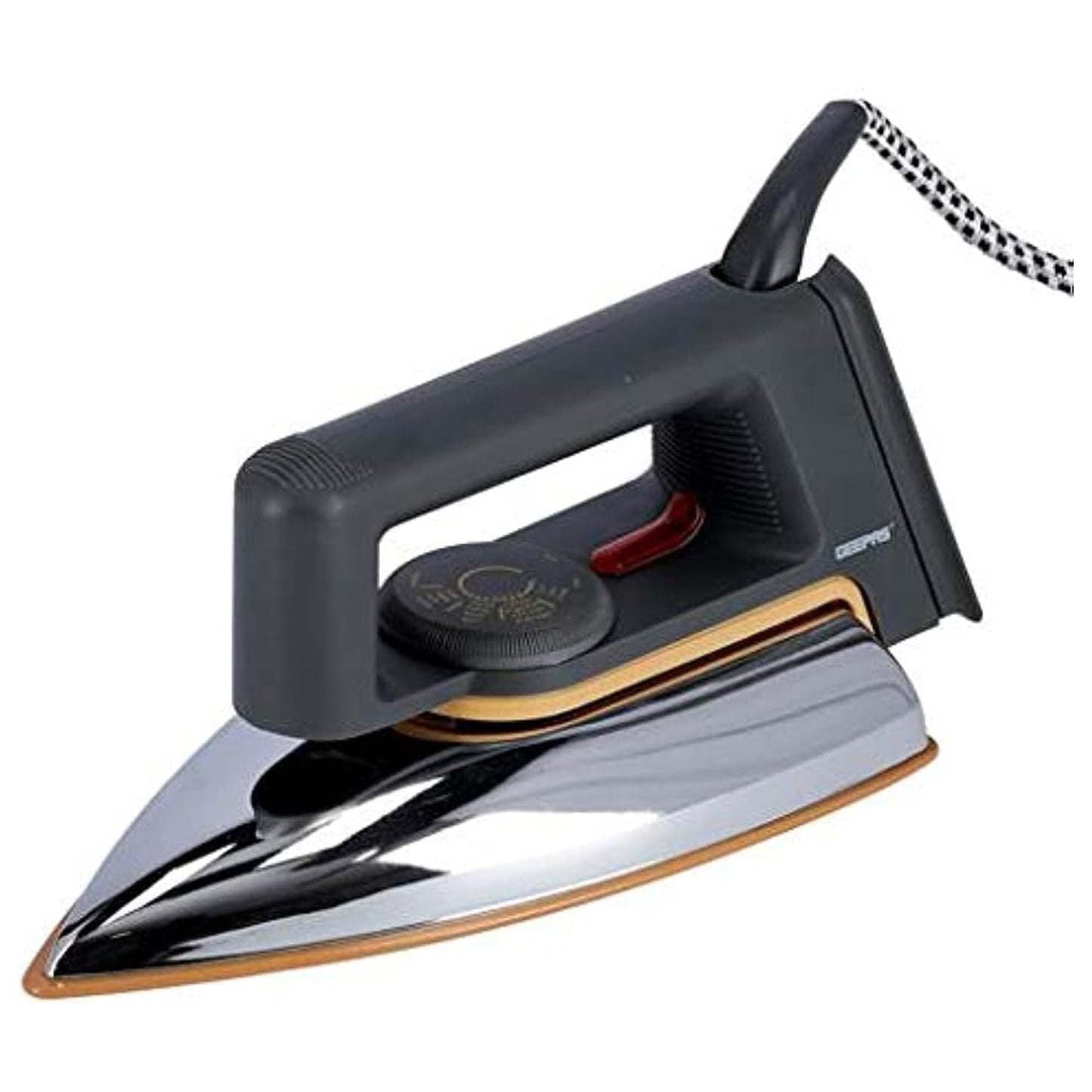 Geepas 1200W Dry Iron - Non-Stick Coating Plate & Adjustable Thermostat Control | Indicator Light | 2 Years Warranty