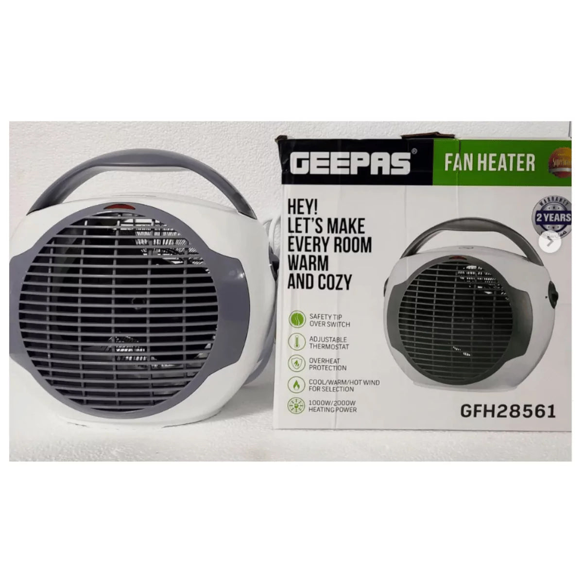 GEEPAS FAN HEATER GFH28561 