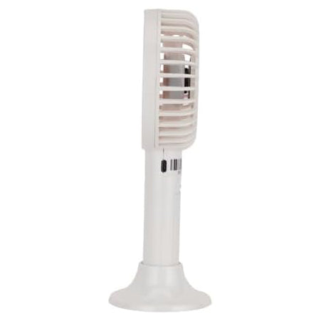 Geepas 4" Handy Fan- GF21206/ 3 Speed Control,6 Hours Long Working Time, Rechargeable for Indoor and Outdoor Use by Women and Men, Makeup Artist, Table Standing Base