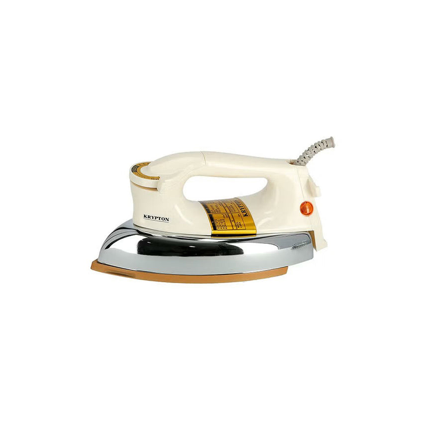 Krypton Automatic Dry Iron With Non-Stick Golden Teflon Soleplate, 1200W, KNDI6032N-A, White