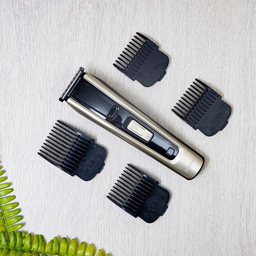 Krypton Rechargeable Hair Trimmer - Precise Beard Styler With Fine Steel Head