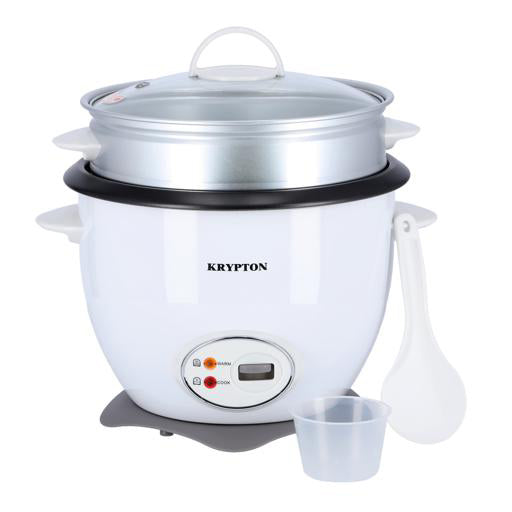 Krypton 700W 1.8 L Rice Cooker With Steamer
