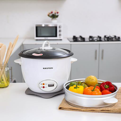 Krypton 700W 1.8 L Rice Cooker With Steamer