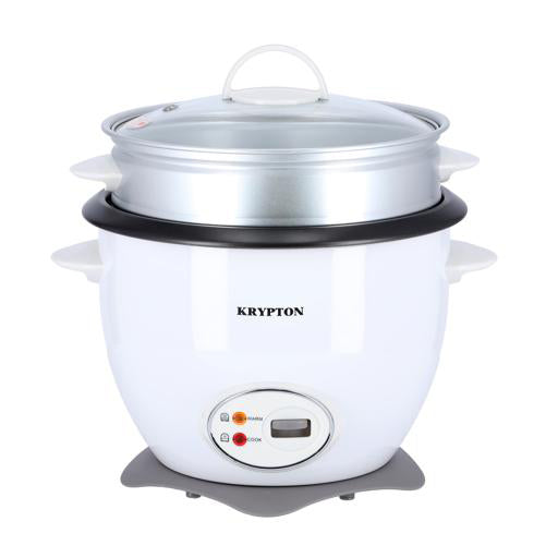 Krypton 700W 1.8 L Rice Cooker With Steamer