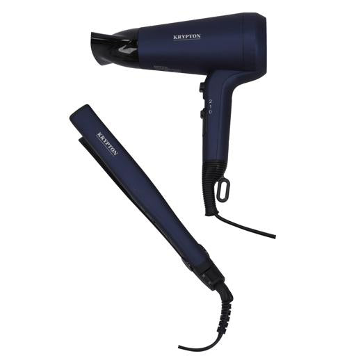 Portable 2 In 1 Hair Dryer & Hair Straightener KNHF5408 Krypton