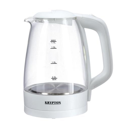 Electric Glass Kettle, 360-Degree Rotational Base, KNK5276 | Boil Dry Protection & Automatic Cut Off | 1.7L Cordless Stainless Steel Kettle | Ideal for Hot Water, Tea & Coffee
