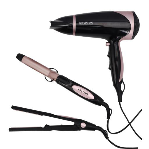 KRYPTON H/DRYER, H/STRAIGHTENER & H/CURLER SET