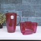 Royalford 2 Litre Wafer Water Jug With 4 Glasses - Portable Multi-Purpose Colourful Jug With Lid