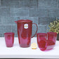 Royalford 2 Litre Wafer Water Jug With 4 Glasses - Portable Multi-Purpose Colourful Jug With Lid