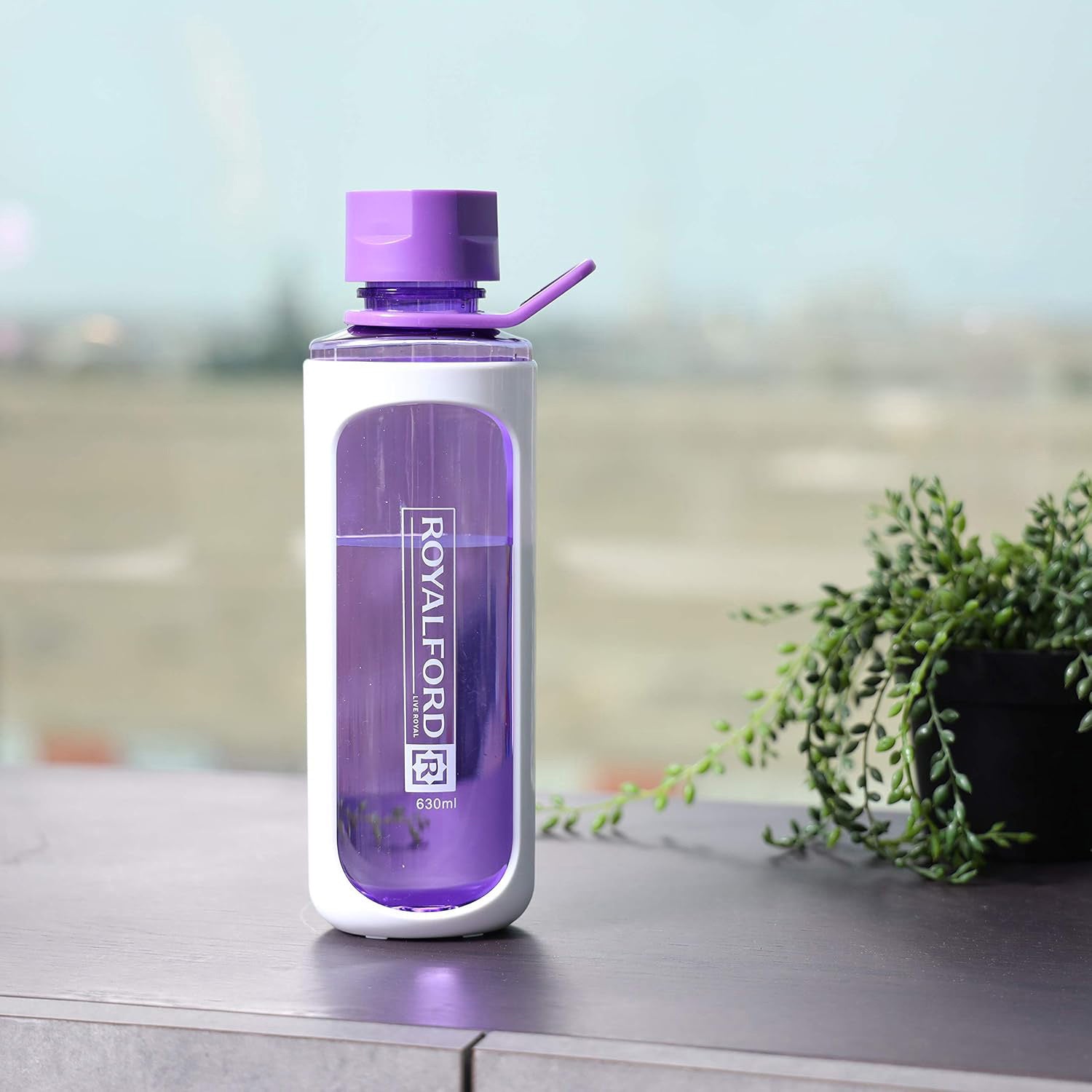Royalford 630Ml Water Bottle Purple