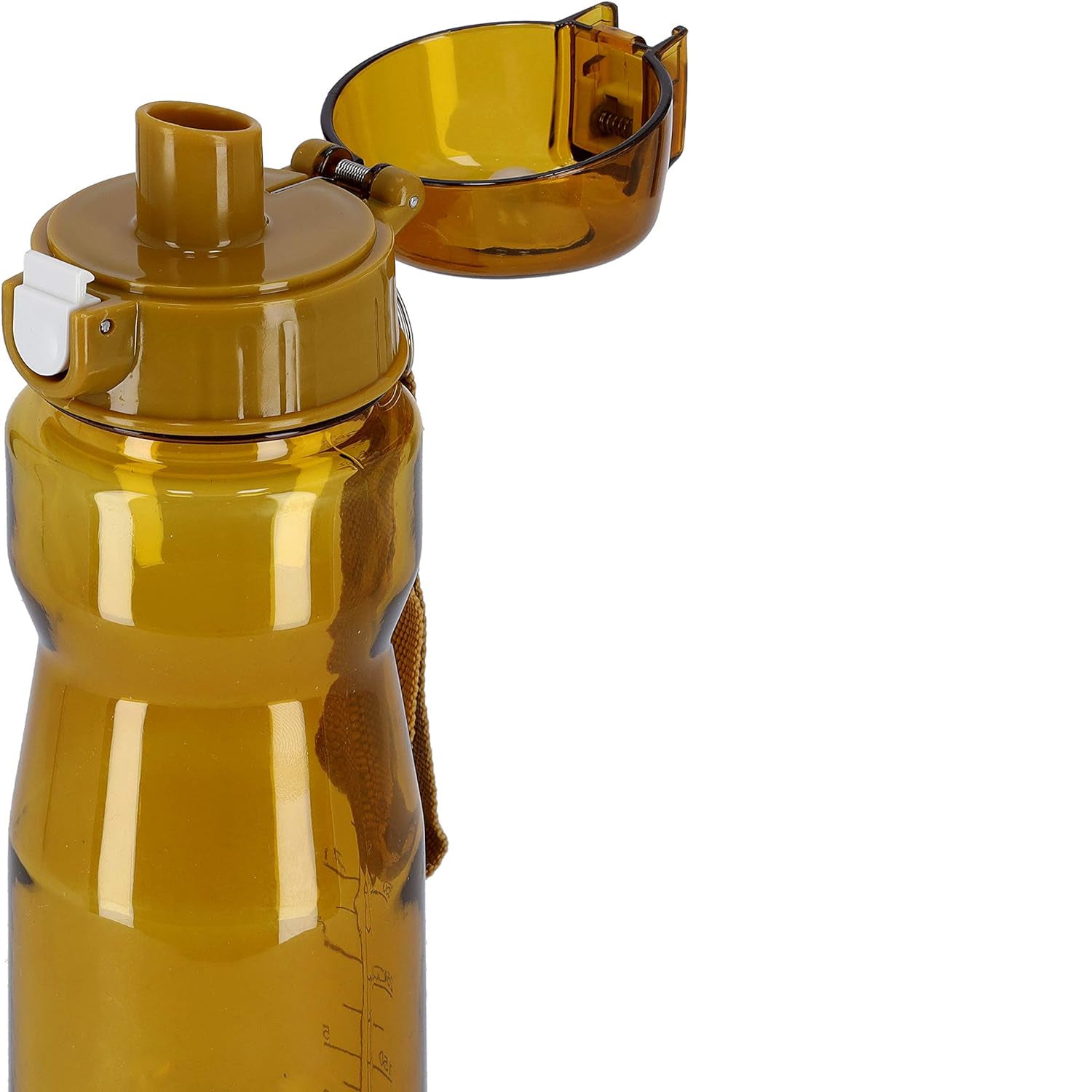 Royalford Water Bottle With Volume Marker Portable Bpa Free & Frosted Polymer Plastic, Fast Flow & Leak Proof Flip Lid With Carry Loop, Rf5224Tn, Royalford Water Bottle 750 Ml Tan