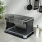 Royalford 2 Layer Rattan Dish Drainer, Multi, Rf10117, 2Layer Rattan Dish Drainer