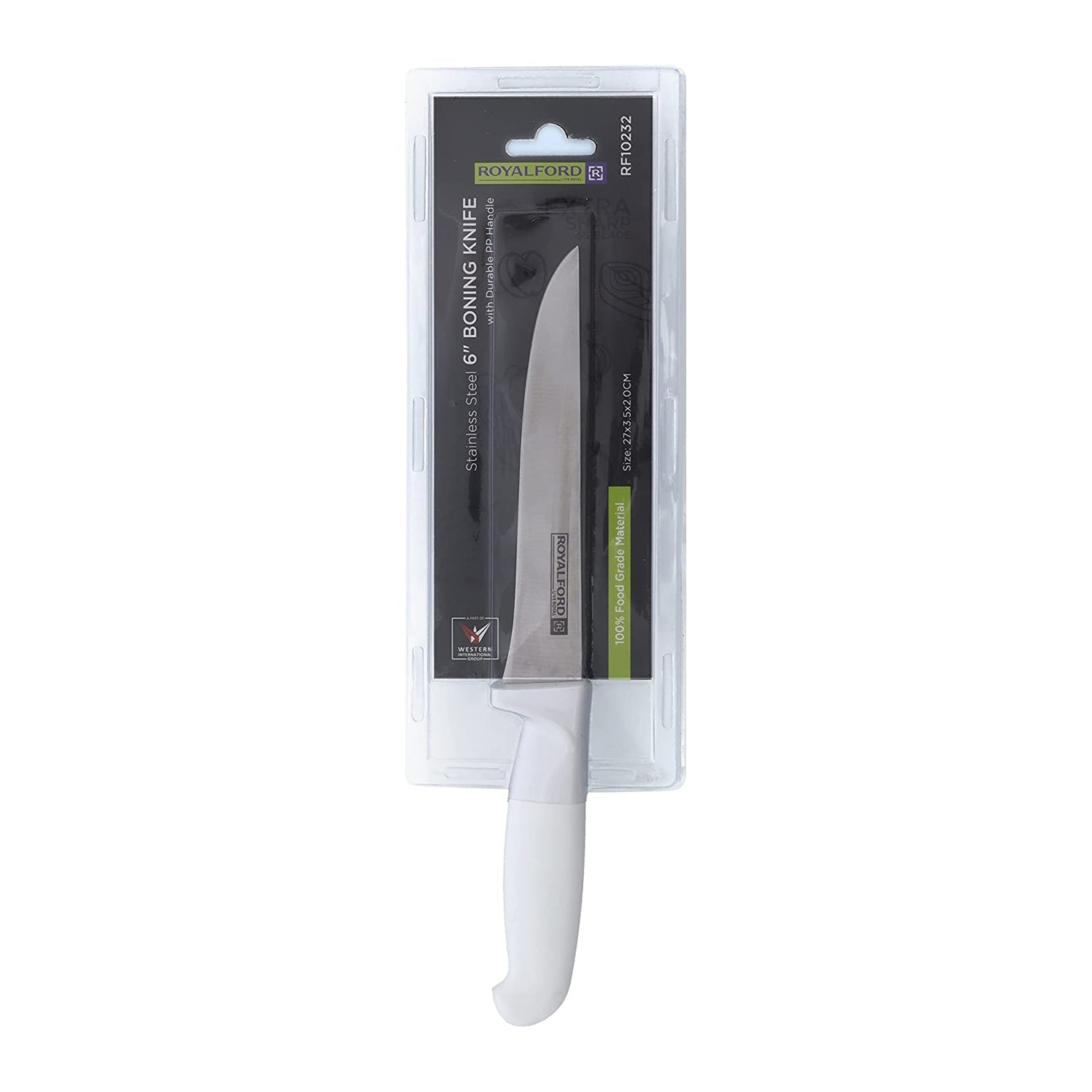 6" Bonning Knife Stainless Steel With PP Handle, RF10232 | Sharp Blade | Rust-Resistant | Durable & Strong | Knife For Cutting Vegetables, Meat, Fruits