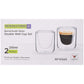 Royalford RF10569 200ml Borosilicate Glass 2 Piece Double Wall Cup Set