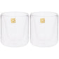 Royalford RF10569 200ml Borosilicate Glass 2 Piece Double Wall Cup Set
