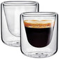 Royalford RF10569 200ml Borosilicate Glass 2 Piece Double Wall Cup Set