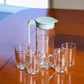 Royalford 5-Piece Glass Juice Set- RF11028 Transparent Thick Glass 1.0 L Water Jug with 4 200 ML Glasses Unbreakable Water Jug with Lid BPA-Free, Break-Resistant Transparent