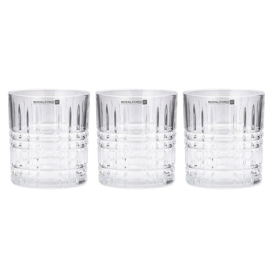ROYALFORD GLASS TUMBLER SET 3PCS