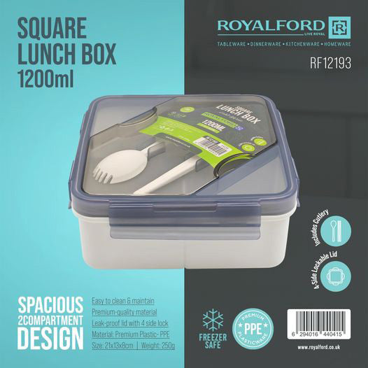 Royalford Square Lunch Box 1200ml